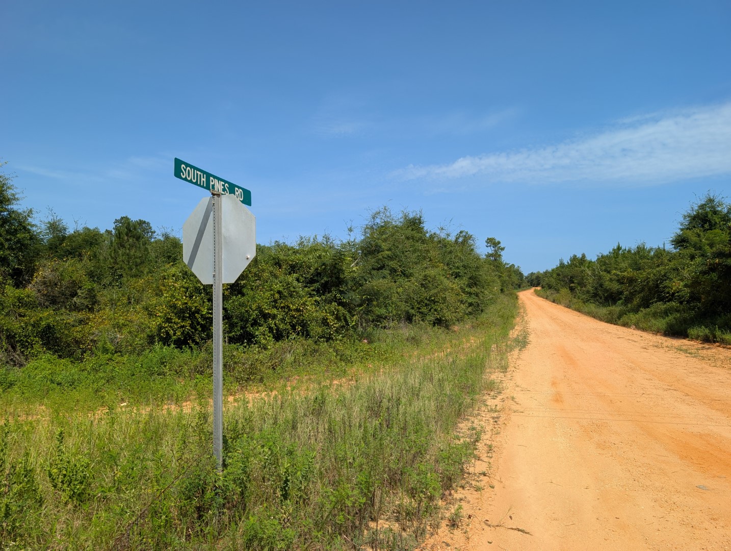 South Pines Road frontage